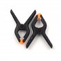Lot de 4 pinces à ressort 7 cm en nylon de haute qualité – Mâchoire réglable en PE orange – Haute force de serrage pour menuiser