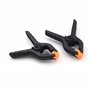 Lot de 4 pinces à ressort 7 cm en nylon de haute qualité – Mâchoire réglable en PE orange – Haute force de serrage pour menuiser
