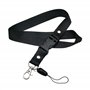 BullTek Lot de 3 lacets noirs élégants pour passes clés, téléphone, cordon de cou porte-bagages avec mousqueton et clip universe