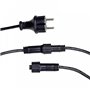 m MU 10M Guirlande Lumineuse Exterieure E27 10 Douilles 10 Metres, 10 Ampoules S14 LED 2W (= 15W), Noire Câble Extensible Jusqu'