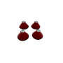 Lot de 4 pieds Rouge Ral pour trancheuse 195/22/25/275
