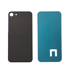 DHLK® Vitre Arrière Compatible avec iPhone 8 - Verre Back Glass Big Hole (SIDERAL Grey)