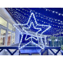 Étoile Lumineuse de Noël Grande à Suspendre avec Tube Lumineux 8 Jeux Lumineux 90 lumières LED pour décorations de Noël Maison J