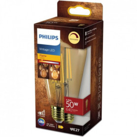 PHILIPS Ampoule LED Edison Vintage Filament E27 - 50W Claire Ambrée - Compatible 18,99 €