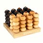 Logica Jeux Art. 4 en Ligne 3D - Jeu de Société 3D en Bois Précieux- Jeu de Stratégie pour 2 Joueurs - Version de Voyage