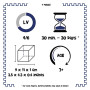 Logica Jeux Art. T Puzzle - Casse-Tête en Bois Précieux - 100 Puzzles en 1 - Difficulté 4/6 Extrême - Puzzle Géométrique - Colle