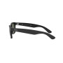 Ray-Ban New Wayfarer Color Mix RB2132-646231-58 Lunettes de Soleil, Noir, 58.0 Mixte Adulte