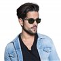 Ray-Ban New Wayfarer Color Mix RB2132-646231-58 Lunettes de Soleil, Noir, 58.0 Mixte Adulte