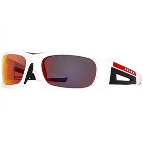 Prada Linea Rossa PS-02YS-AAI04U Lunettes de soleil pour homme Blanc/noir mat 59 mm
