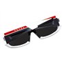 Prada Linea Rossa PS-02YS-AAI04U Lunettes de soleil pour homme Blanc/noir mat 59 mm