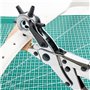 Avilia Machine de découpe à 6 têtes rotatives – perforatrice pour papier, carton, plastique et cuir, idéale pour le bricolage et