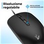 VulTech MOU-10 Souris avec Fil USB Silencieux, commutateur DPI réglable 1000-2000, 4 Boutons + molette Scroll, Ergonomique, Ultr
