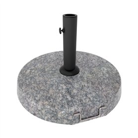 FRANKYSTAR Pierre - Base pour parasol de jardin rond Ø45 cm Pied de 25 kg pour parasols en pierre grise FRANKYSTAR Pierre - Base pour parasol de jardin rond Ø45 cm Pied de 25 kg pour parasols en pierre grise