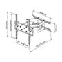 Support de table d'écran Techly 301436 70" 42"