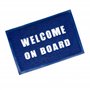 GATE14® Paillasson Bateau Thème Nautique Tapis en PVC Bleu et Blanc 60 x 40 cm