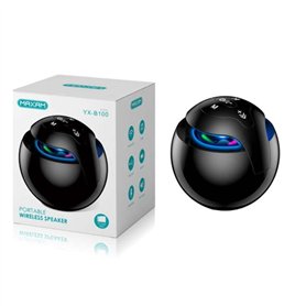 offershop Enceinte Bluetooth 5.0 stéréo portable sans fil effet lumière couleur 5 W musique MP3 USB carte TF mains libres smartp