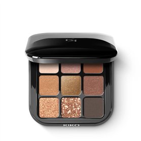 KIKO Milano Glamour Multi Finish Eyeshadow Palette 02 | Palette De 9 Ombres À Paupières Aux Finis Variés