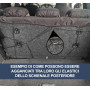 Auto Accessori Lupex - Housse de siège Auto, Compatible Housse de siège Auto pour 500L, Noir Rouge, Made in Italy, pour sièges A