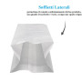 VIRSUS 200 Sacs Blancs en Papier Kraft Alimentaire 14x30 - Enveloppes Idéales pour Pain, Gâteaux et Alimentation