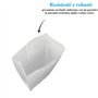 VIRSUS 200 Sacs Blancs en Papier Kraft Alimentaire 14x30 - Enveloppes Idéales pour Pain, Gâteaux et Alimentation