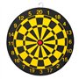 BullTek Jeu cible fléchettes petit 22,5 cm Tir à la Cible Panneau Double Face Tir à Signe Adultes et Enfants avec 2 Flèches en A