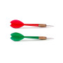 BullTek Jeu cible fléchettes petit 22,5 cm Tir à la Cible Panneau Double Face Tir à Signe Adultes et Enfants avec 2 Flèches en A