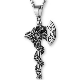Collier dragon hache - Pendentif 5