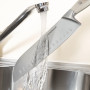KASANOVA - Bloc en bois avec 11 couteaux, ciseaux et aiguiseur, bloc porte-couteaux de cuisine, set complet pour la cuisine