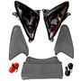 one by Camamoto kit cabochons clignotants/flèches transparentes compatible avec yamaha t-max 500 de 2001 à 2007 (fumee trasparen