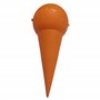 Cendrier de plage conique portable forme cône mer été coloré de poche (orange)