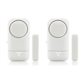 Saraoriginalshop Lot de 2 contacts magnétiques alarme antivol pour portes et fenêtres