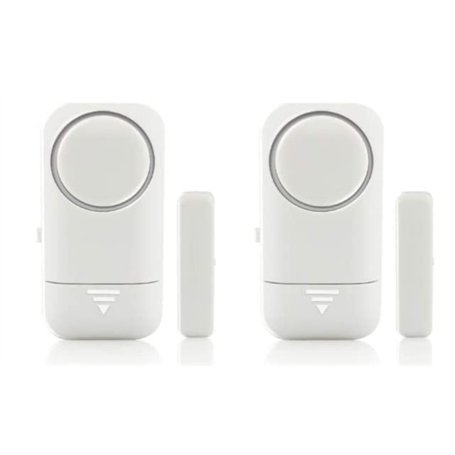 Saraoriginalshop Lot de 2 contacts magnétiques alarme antivol pour portes et fenêtres