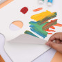 A4 Palette Papier Pad,Tear Off Paper Palette 35 Feuilles pour Aquarelle Peinture À l'huile Gouache Artiste Fournitures,pour la C