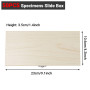 50 Pièces Boîte de Rangement pour Lame de Microscope Boîte de Rangement de Lames en Bois avec Non Polluant Outil de Rangement po
