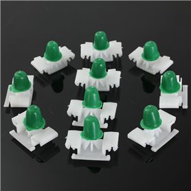 C-FUNN 10Pcs Voiture Porte Bosse Bande Attache Clips Côté Extérieur Trim Moulage pour BMW E36