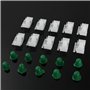 C-FUNN 10Pcs Voiture Porte Bosse Bande Attache Clips Côté Extérieur Trim Moulage pour BMW E36