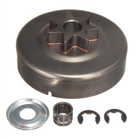 C-FUNN 3/8 7T Embrayage Tambour Pignon Kit De Support pour Stihl 029 039 Ms290 Ms310 Ms390 11256402004 Tronçonneuse