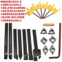 EsportsMJJ 7 Po 10 mm Tuyau De Jambe Porte-Outil De Serrage Boring Bar avec Inserts De Carbure