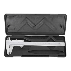 Pied à coulisse de haute précision en acier au carbone métal Vernier pied à coulisse micromètre jauge outil de mesure 0-150mm