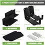 2PCS Support Velo Mural Horizontal Support mural pour vélo 3 EN 1 Fixation sur Mur avec Support et Patins de Protection Murale p