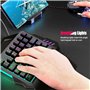 5 Touches multimédia Mini Clavier mécanique de Jeu à 35 Touches USB Filaire Arc-en-Ciel Clavier d