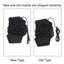 Clavier de Jeu RVB à Une Main, 5 Touches multimédia Mini Clavier mécanique de Jeu à 35 Touches USB Filaire Arc-en-Ciel Clavier d
