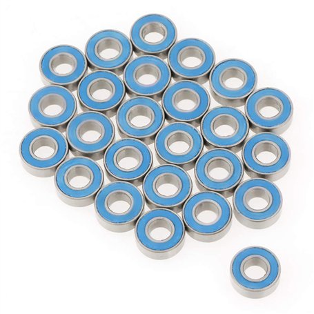 Roulements à Billes Scellés en Caoutchouc 5 * 11 * 4mm 25 PCS MR115-2RS Roulements à Billes Scellés en Métal Bleu Pour Les Impri