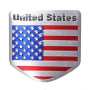 C-FUNN USA Drapeau Métal Auto Refitting Voiture Insigne Emblème Sticker Autocollant