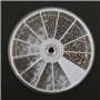 600PCS M1.0 M1.2 M1.4 M1.6 Ensemble De Vis à Tête Plate Croisée En Acier Inoxydable, Kit D'assortiment De Vis Autotaraudeuses Cr