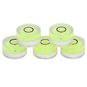 5pcs 15mm mini-niveau rond bulle verte bullseye diamètre outil de mesure pour balance balance