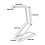 Haofy Lampe de bureau LED portable pliable rechargeable USB 2 niveaux de luminosit¨¦ 360 degr¨¦s rotation pour lecture ¨¦tude ca