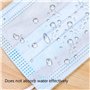 M / un masque de protection à 3 couches de protection jetable avec boucle d'oreille, paquet de 100