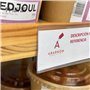 Lot de 100 porte-étiquettes autocollants transparents de 39 mm et 100 mm de long – Étiquettes de prix pour étagère, prix de maga