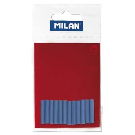MILAN LPM10060 Sac de 12 Gommes d'encre de Remplacement pour Gomme électrique 30767